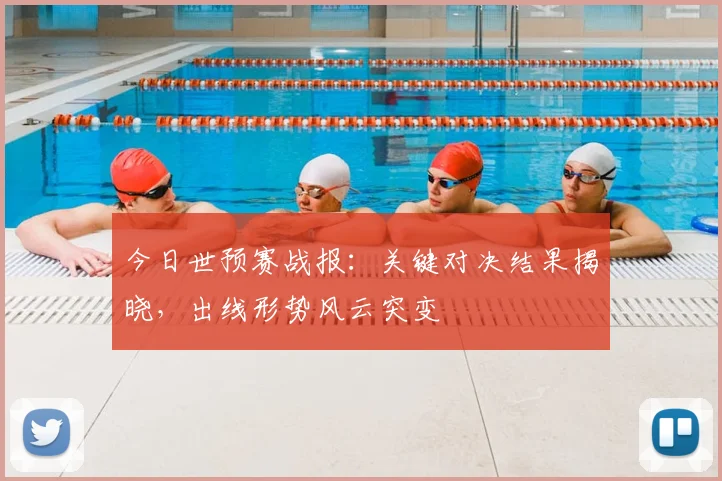 今日世预赛战报：关键对决结果揭晓，出线形势风云突变